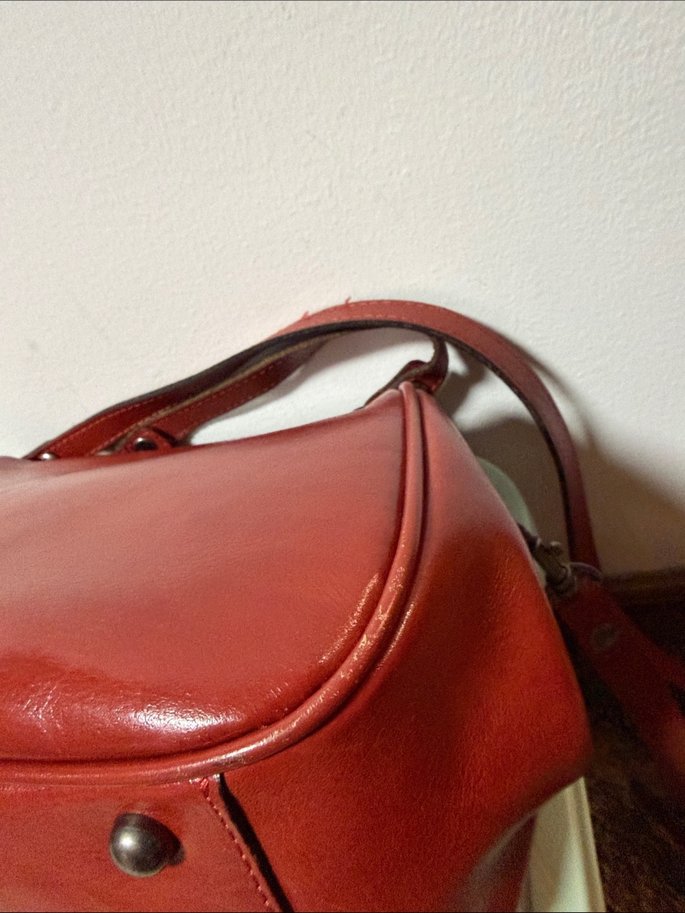 Patricia Nash Red Embossed Floral Crossbody Bag - Picture 4 of 9